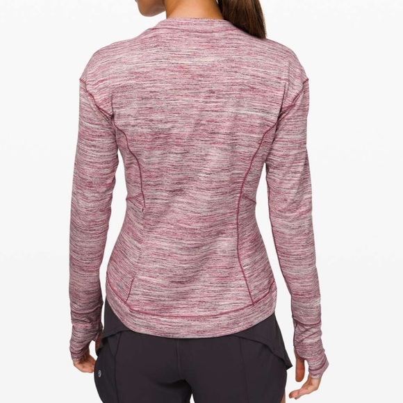 Lululemon Close to Crossing Long Sleeve Rulu Space Dye Camo Plumful Smoky Blush - Picture 3 of 13